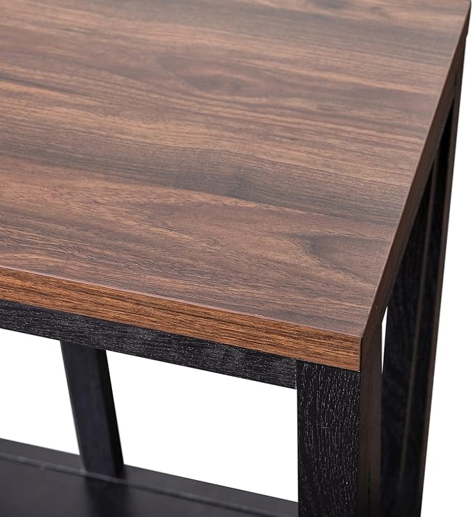 Walnut Top/Black Frame