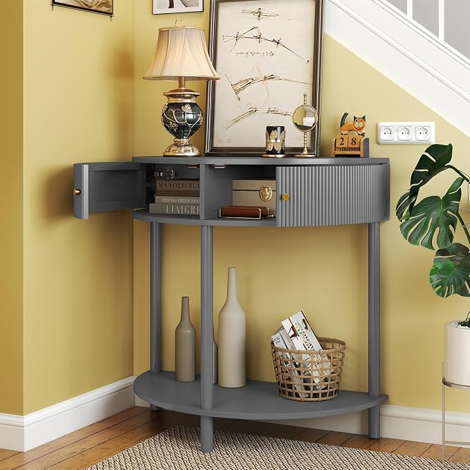 Dark Grey - Fluted Design