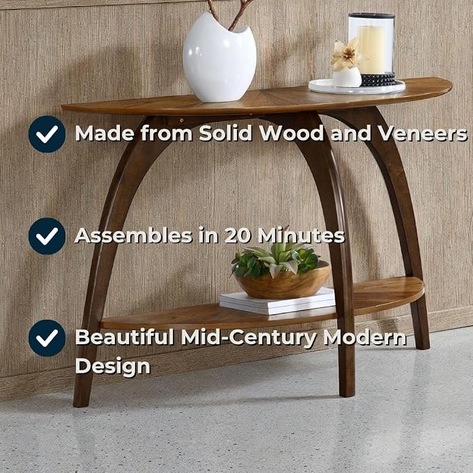 Nutmeg Brown Top With Espresso Brown Legs