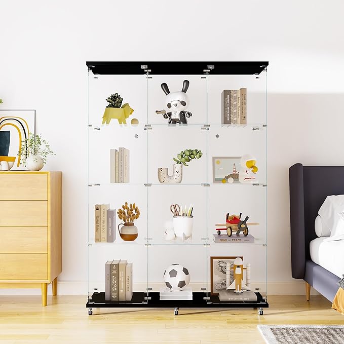 Black - 2 Doors & 4 Shelves Extra Large