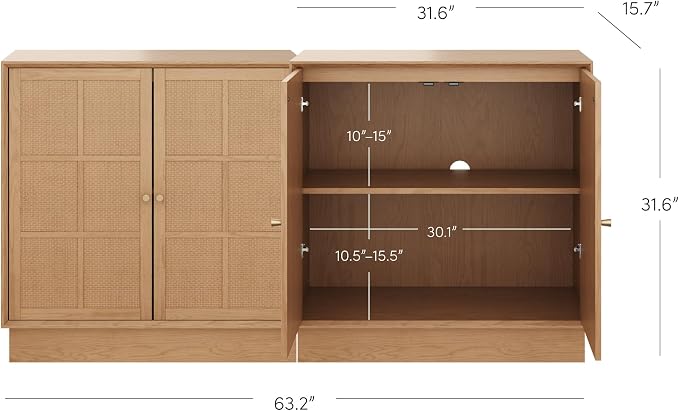 Raw Oak/Rattan