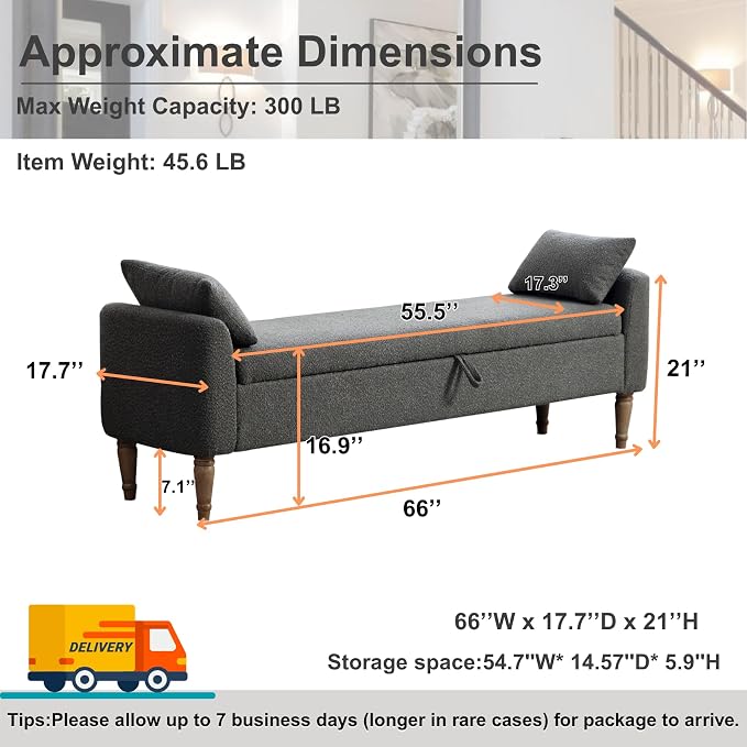 Dark Grey - Wood Legs