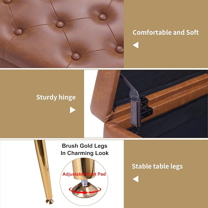 Faux Leather Brown