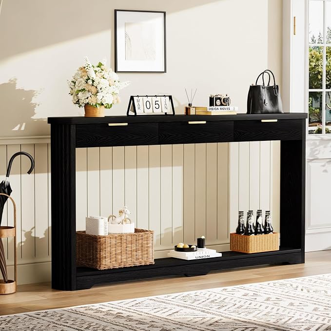 Black W/ 3 Drawers