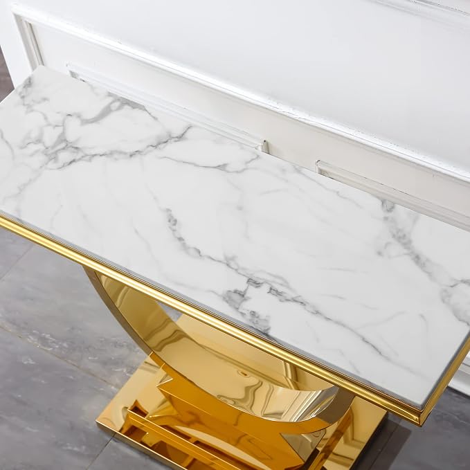 White & Gold - Console Table