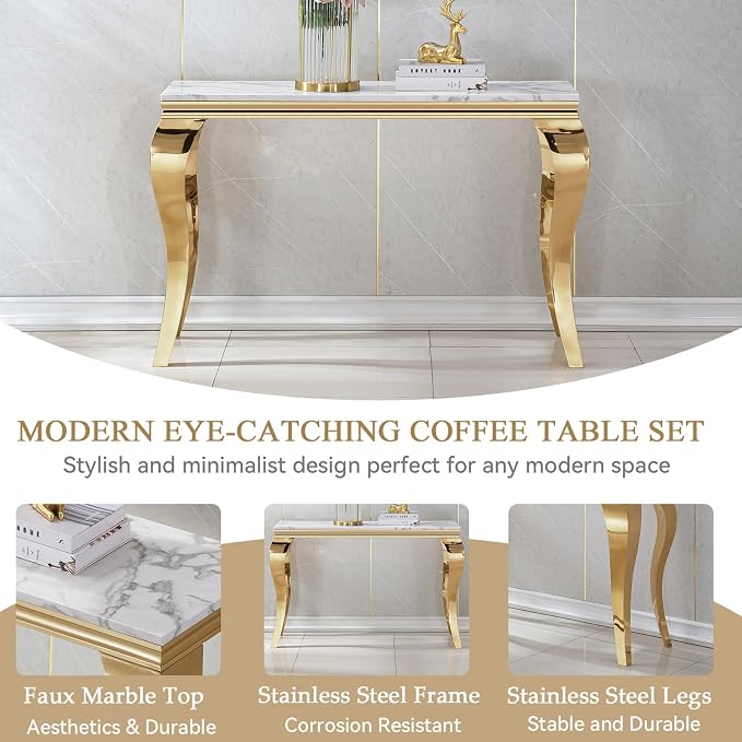 Gold-console Table