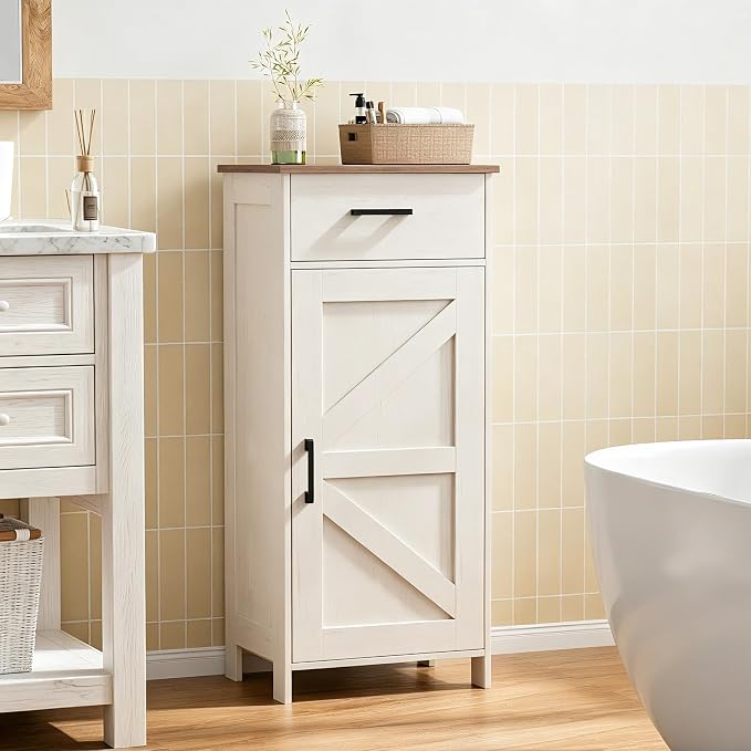 Rustic White and Brown