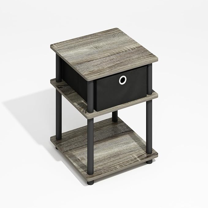 Grey Oak/Black/Black