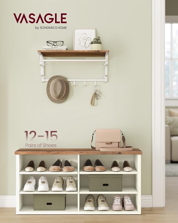 Rustic White + Honey Brown