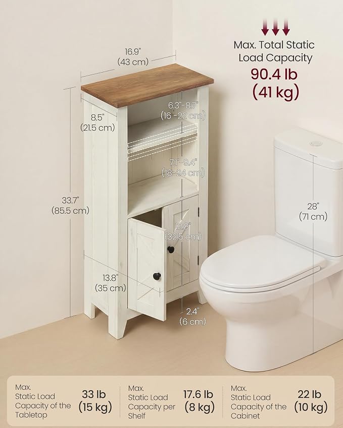 White + Rustic Brown