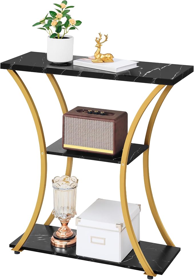 Gold+black Marbled