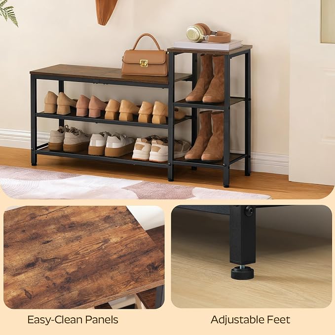 Rustic Brown + Black