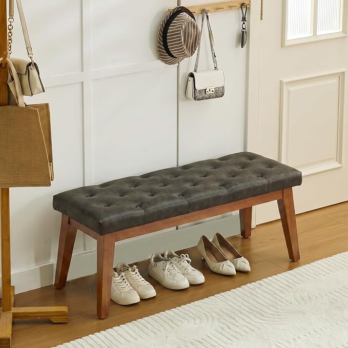 Charcoal Gray-pu-tufted