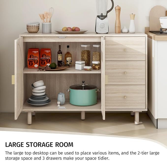 Beige_2 Door 3 Drawer
