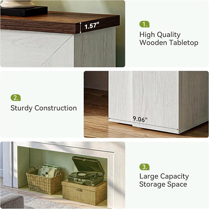 White & Walnut