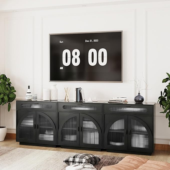 Sideboard W/Drawers_black