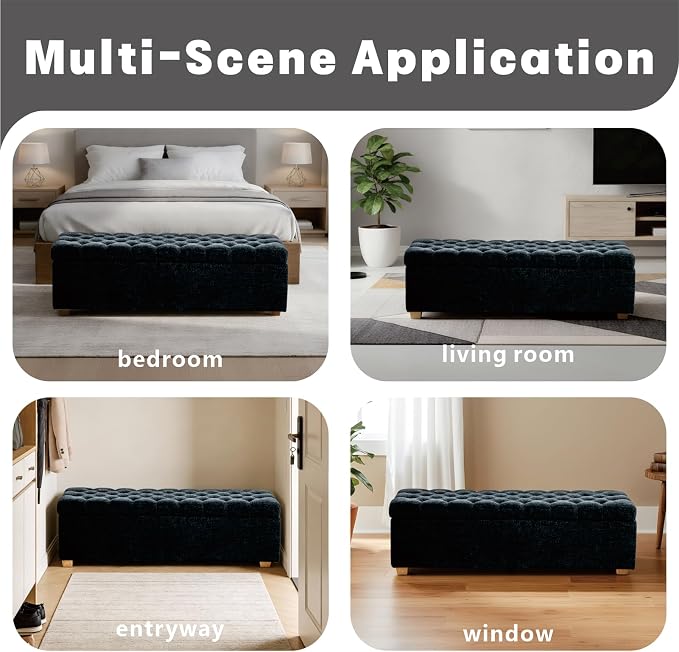 Storage Bench-black