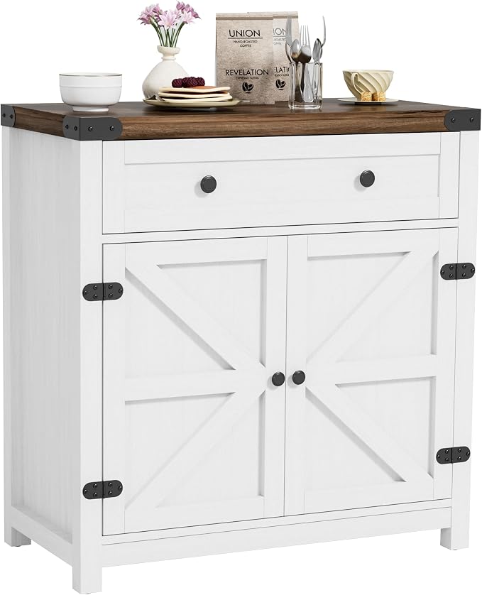 Brown & Rustic White