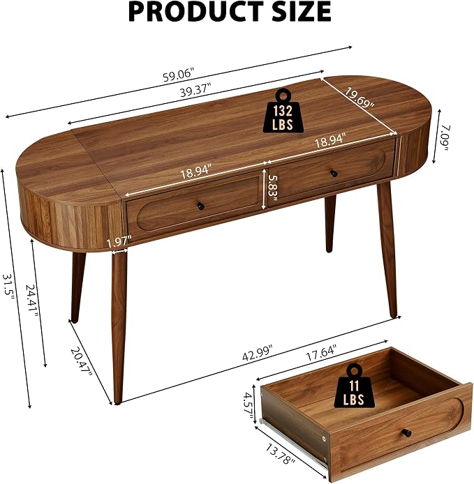 Walnut-59 Inch