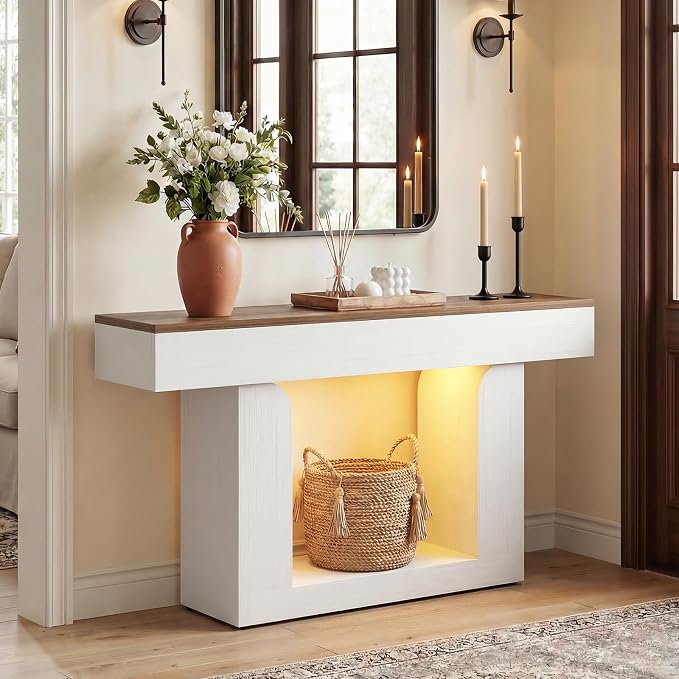 Antique White & Brown
