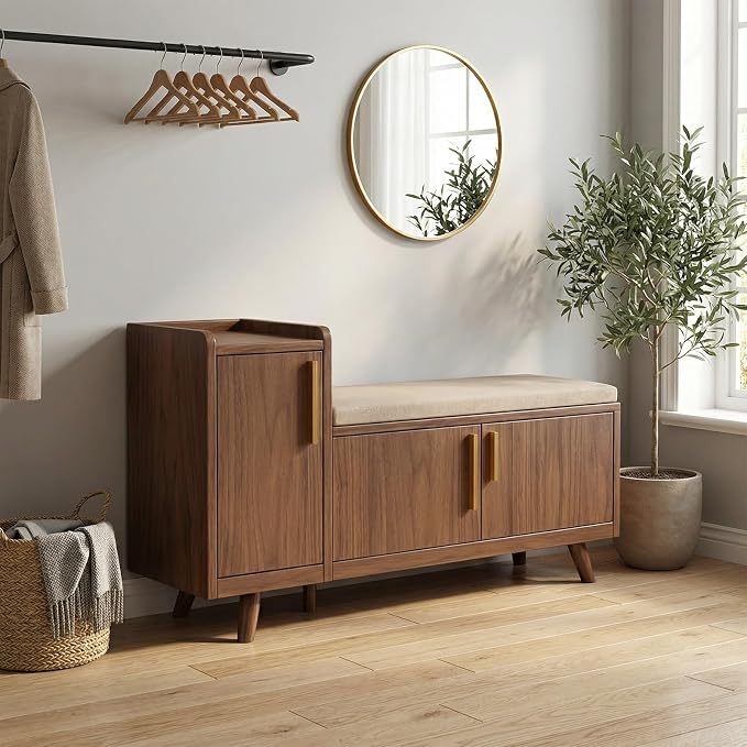 Walnut Color-left Cabinet