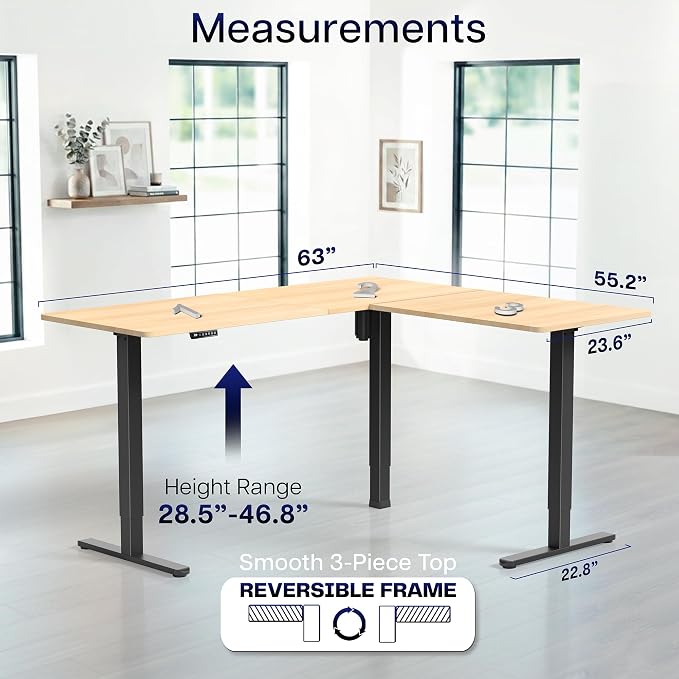 Light Wood Top / Black Frame