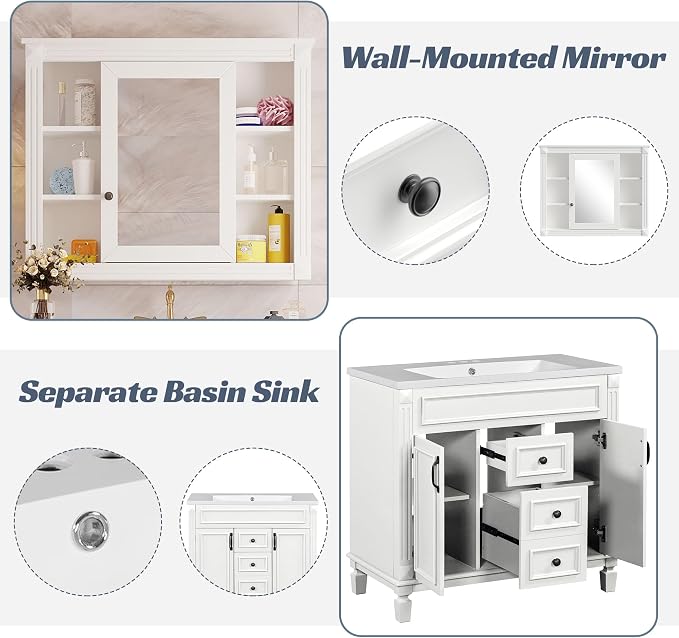 White With Mirror