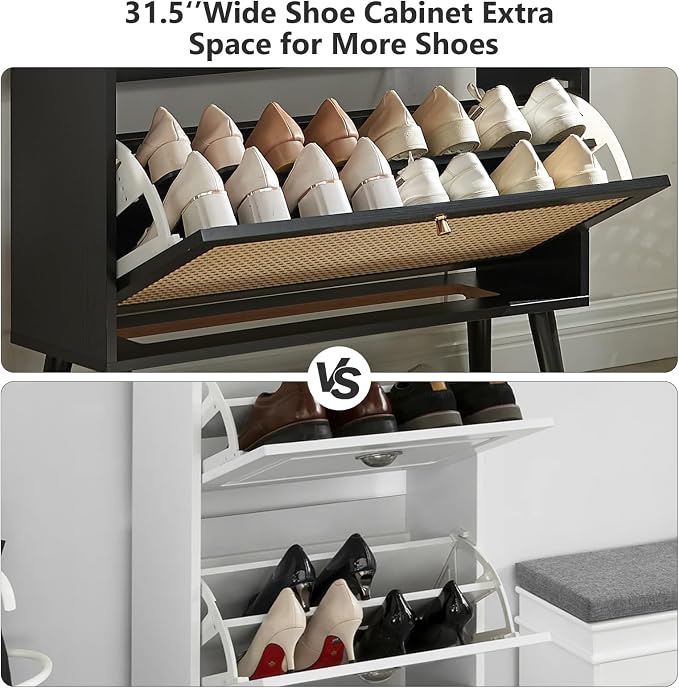 2 Flip Drawers-black