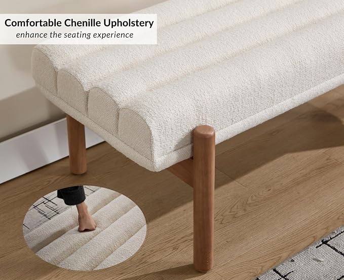 Natural Wood+beige Chenille