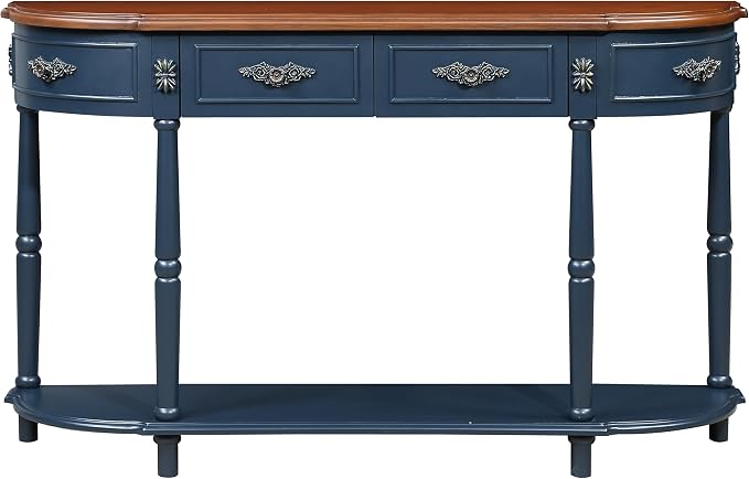 Navy Blue + Brown
