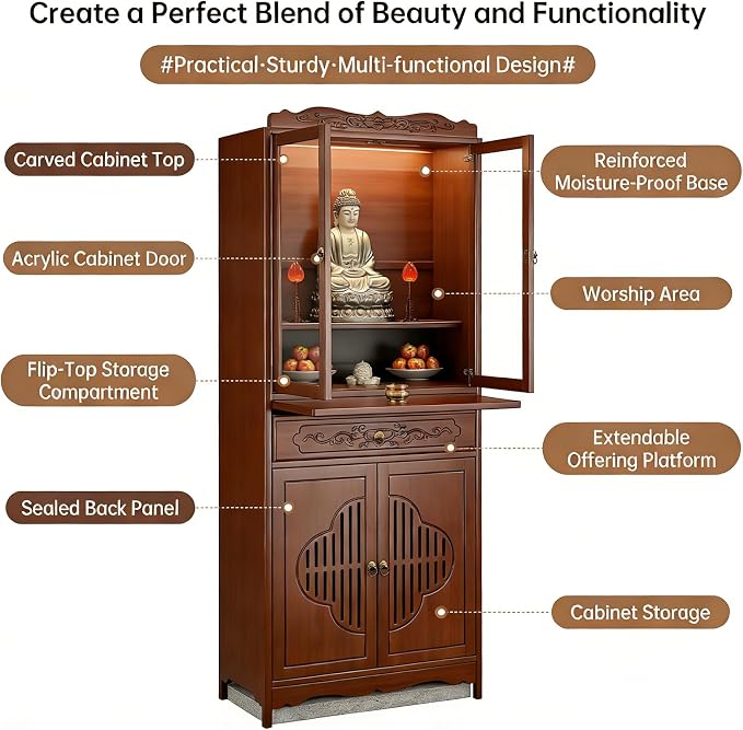 With Cabinet Door