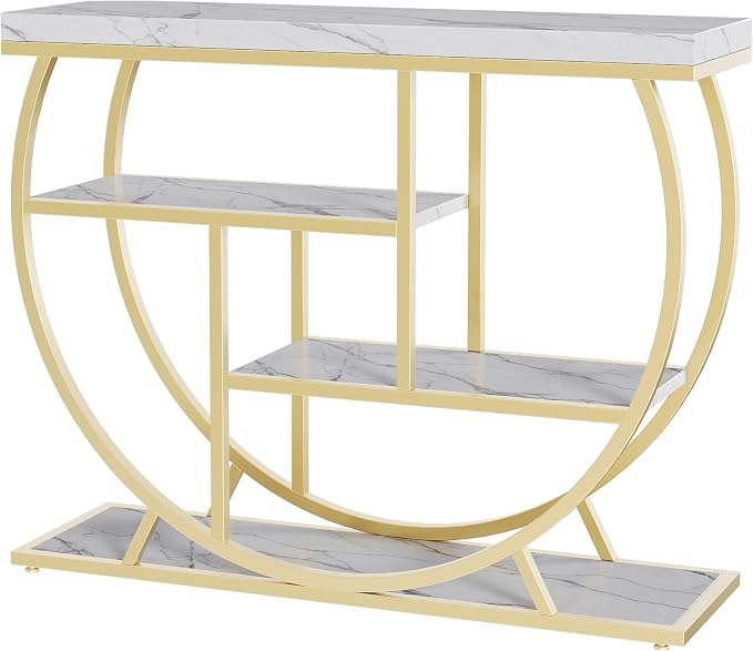 Gold Tube + Marble White