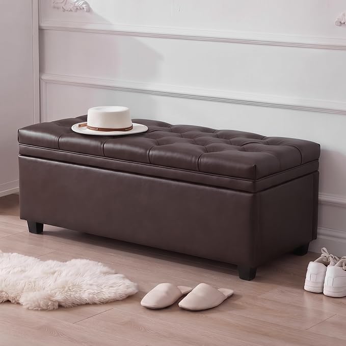 Faux Leather Dark Brown