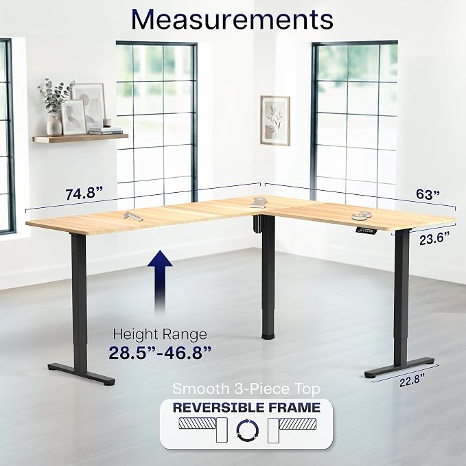 Light Wood Top / Black Frame