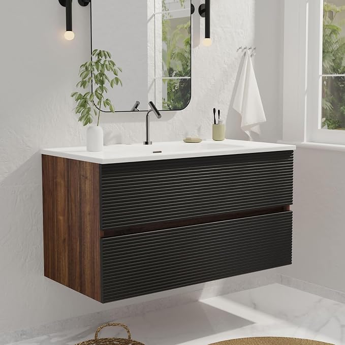Walnut+black / Single Hole