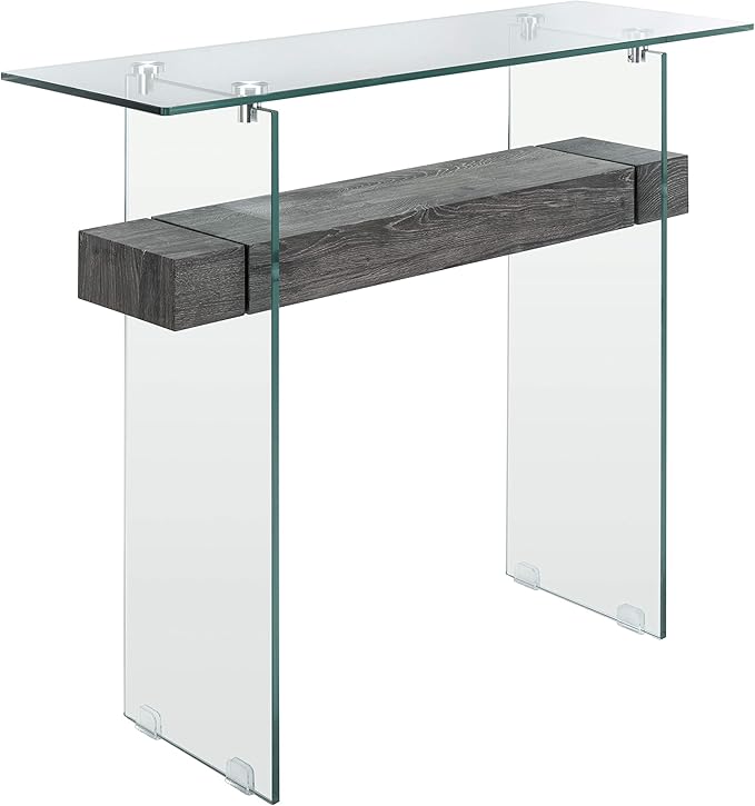 Glass / Black Oak