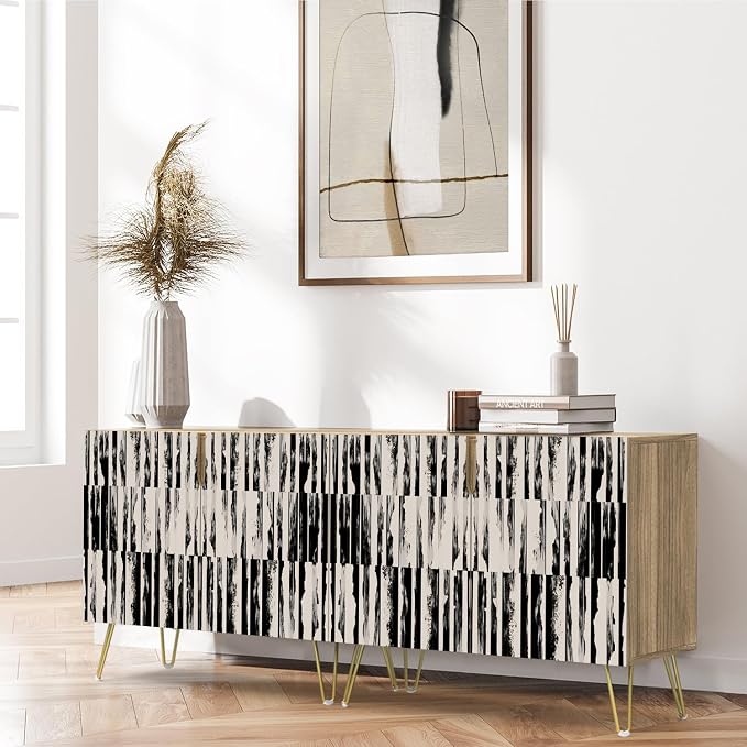 Black & Gray Grunge Line Patterns