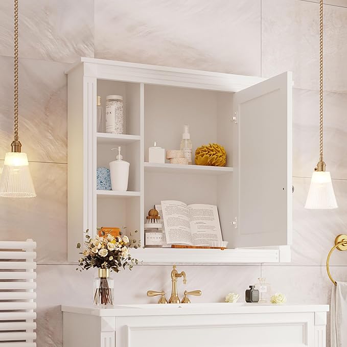 White Mirror Cabinet