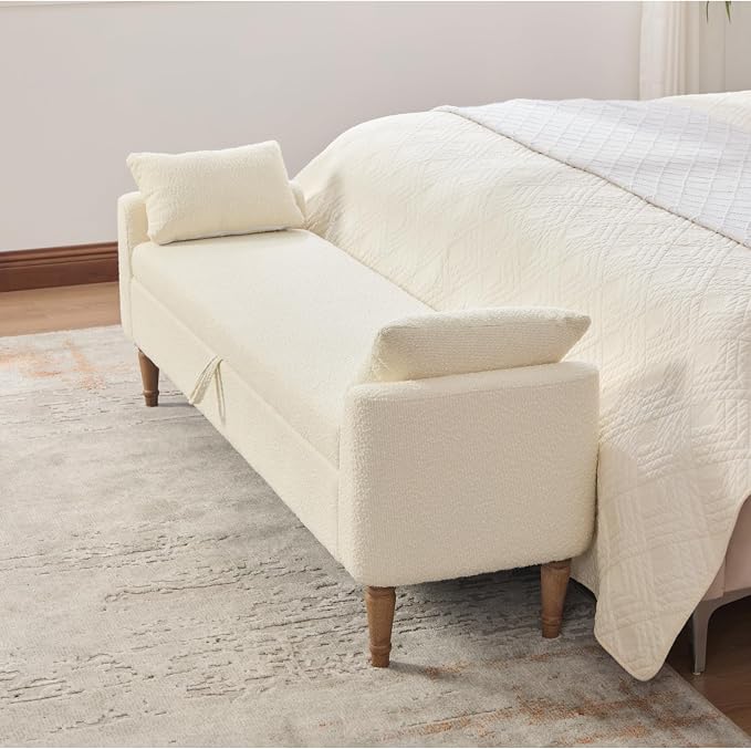 Beige - Wood Legs