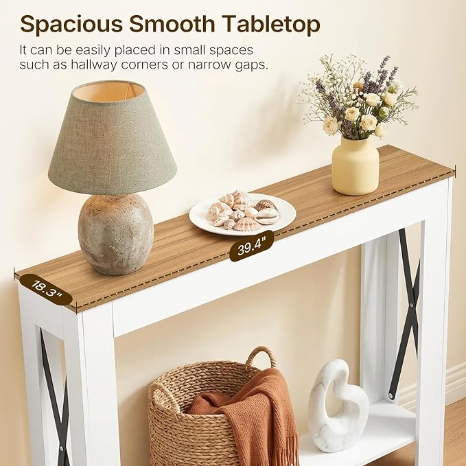 White + Light Walnut