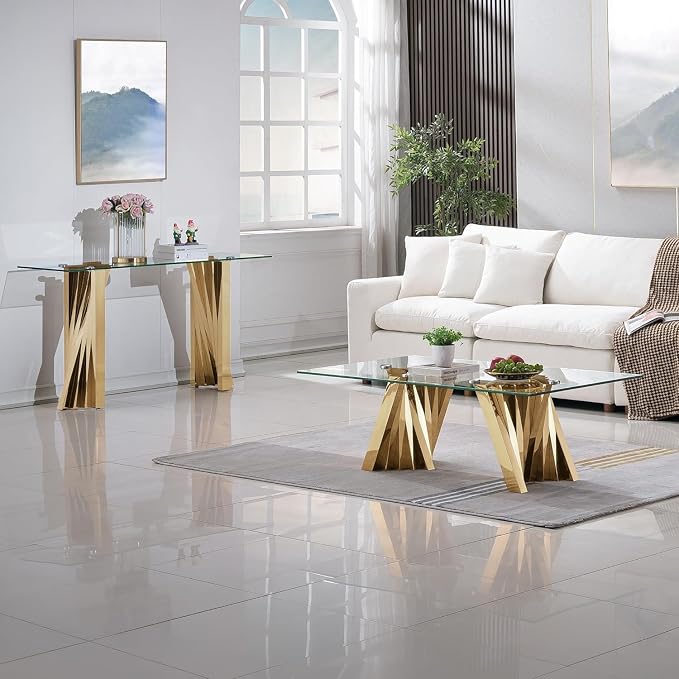 Gold Base - Coffee Table