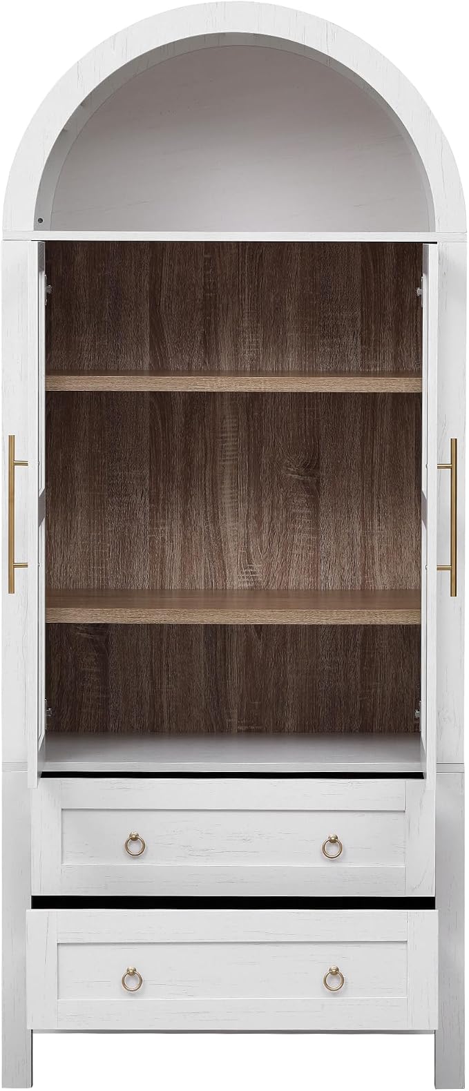Retro White Arched Food Cabinet + Mdf