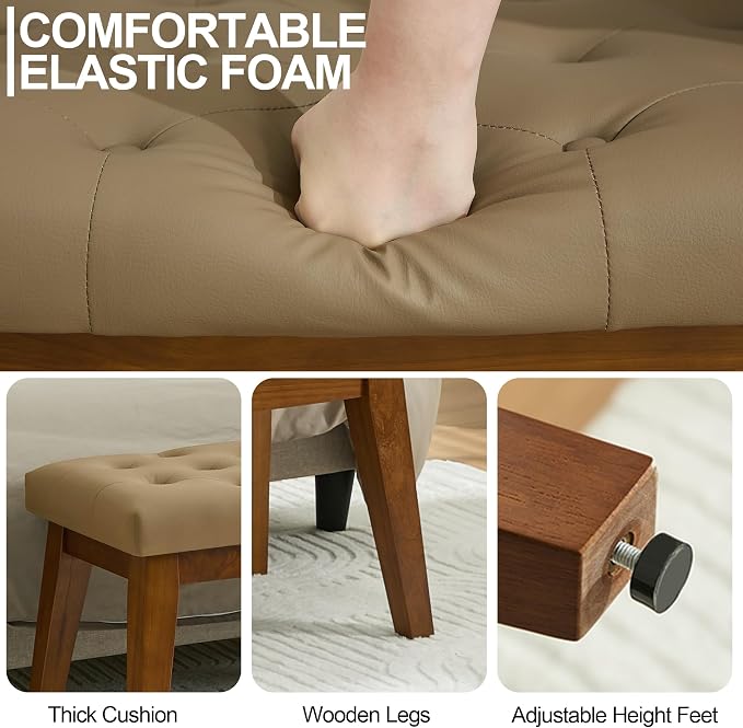 Light Brown-pu-tufted