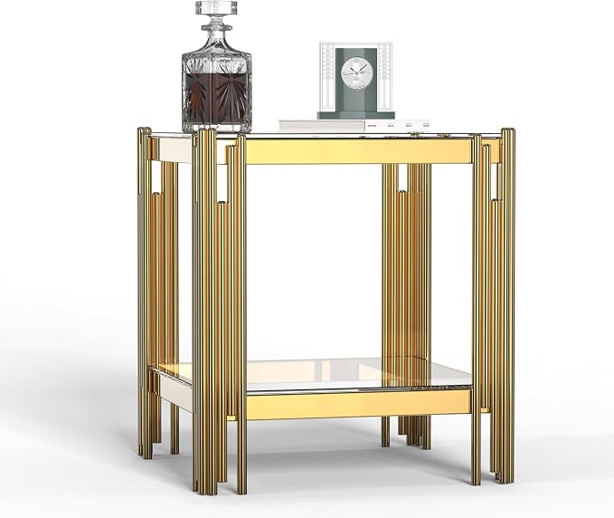 Gold End Table