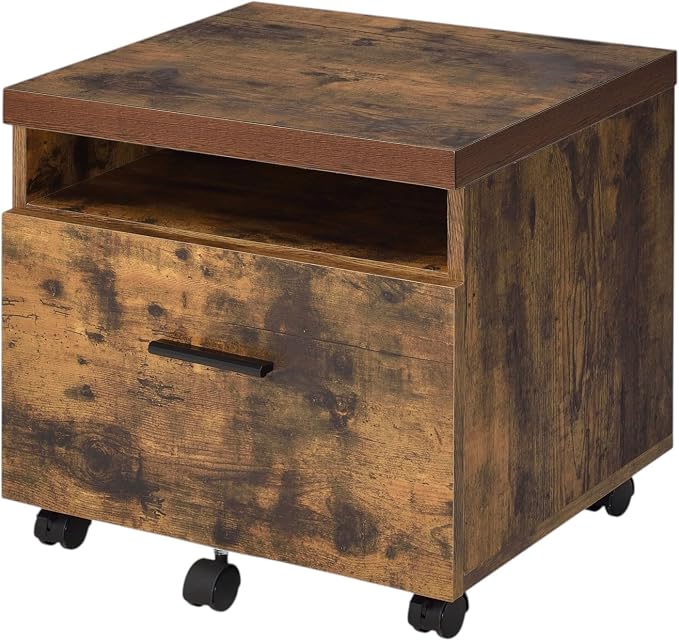 Oak + Metal + Synthetic Wood