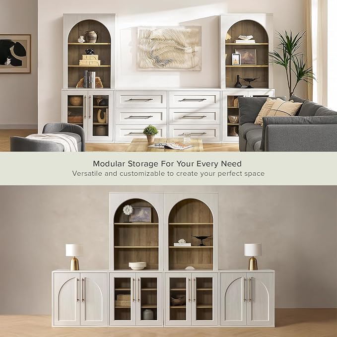 White Oak Acrylic Hutch