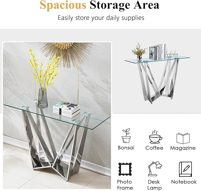 Console Table Silver