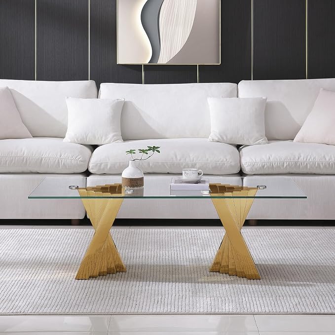 Gold Base - Coffee Table