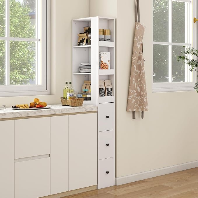 White With Side Rack