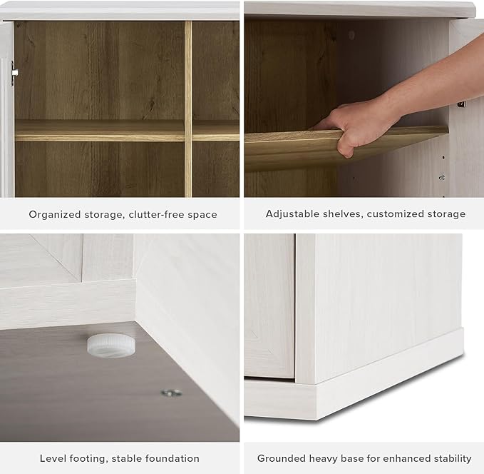 White Oak Arched Hutch